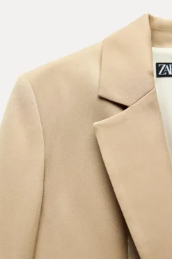 ZARA Blazers / Coletes^BLAZER ACETINADO OVERSIZE torrado