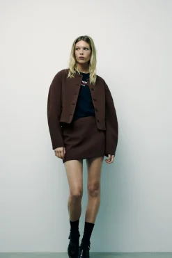 ZARA Blusões^BLAZER BALLON Castanho
