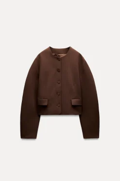 ZARA Blusões^BLAZER BALLON Castanho