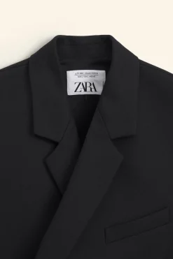 ZARA Blazers^BLAZER BOXY FIT LIMITED EDITION Preto