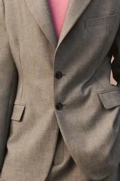 ZARA Blazers^BLAZER CINTADO LIMITED EDITION Cru / Preto
