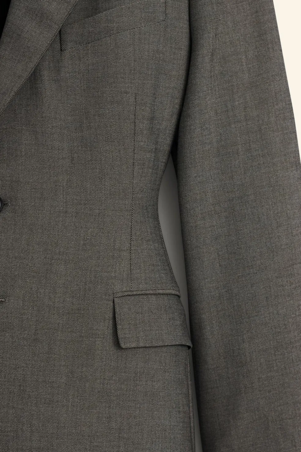 ZARA Blazers^BLAZER CINTADO LIMITED EDITION Cru / Preto