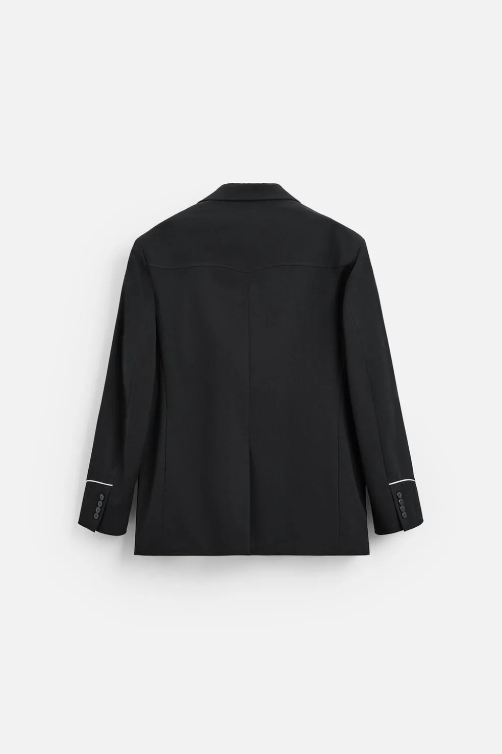 ZARA Blazers^BLAZER COM LINHAS VIVAS EM CONTRASTE Preto