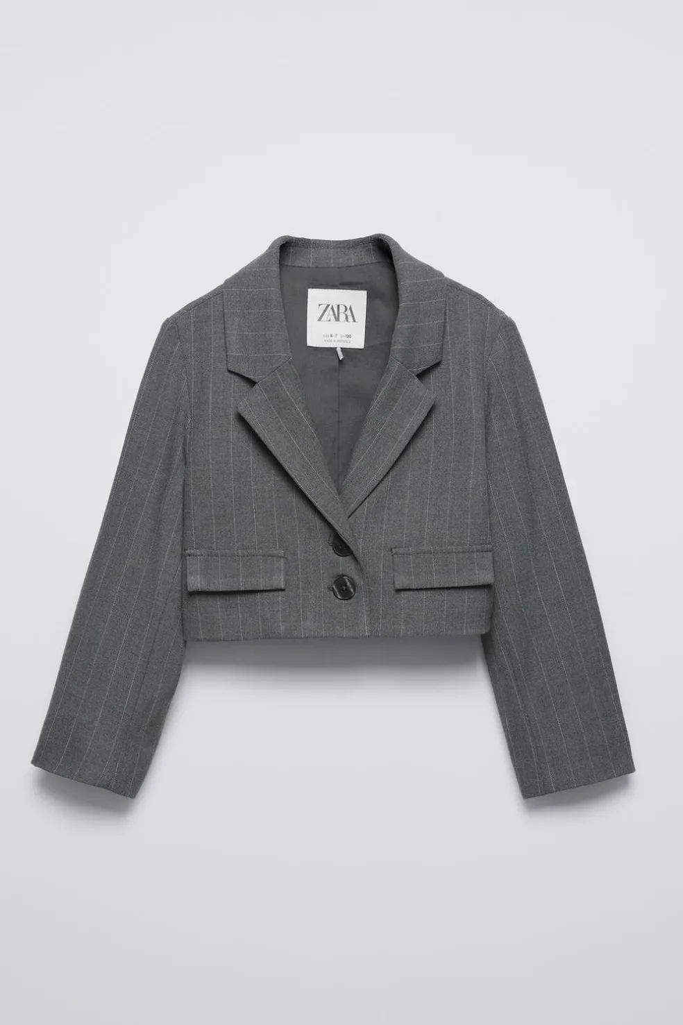 BLAZER CROPPED COM RISCA DIPLOMÁTICA-ZARA Outlet