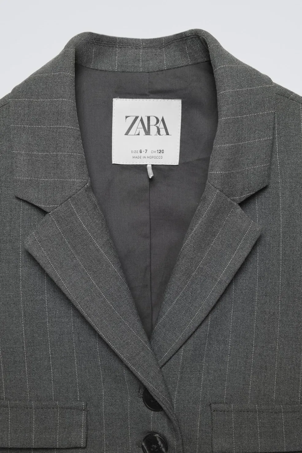 BLAZER CROPPED COM RISCA DIPLOMÁTICA-ZARA Outlet
