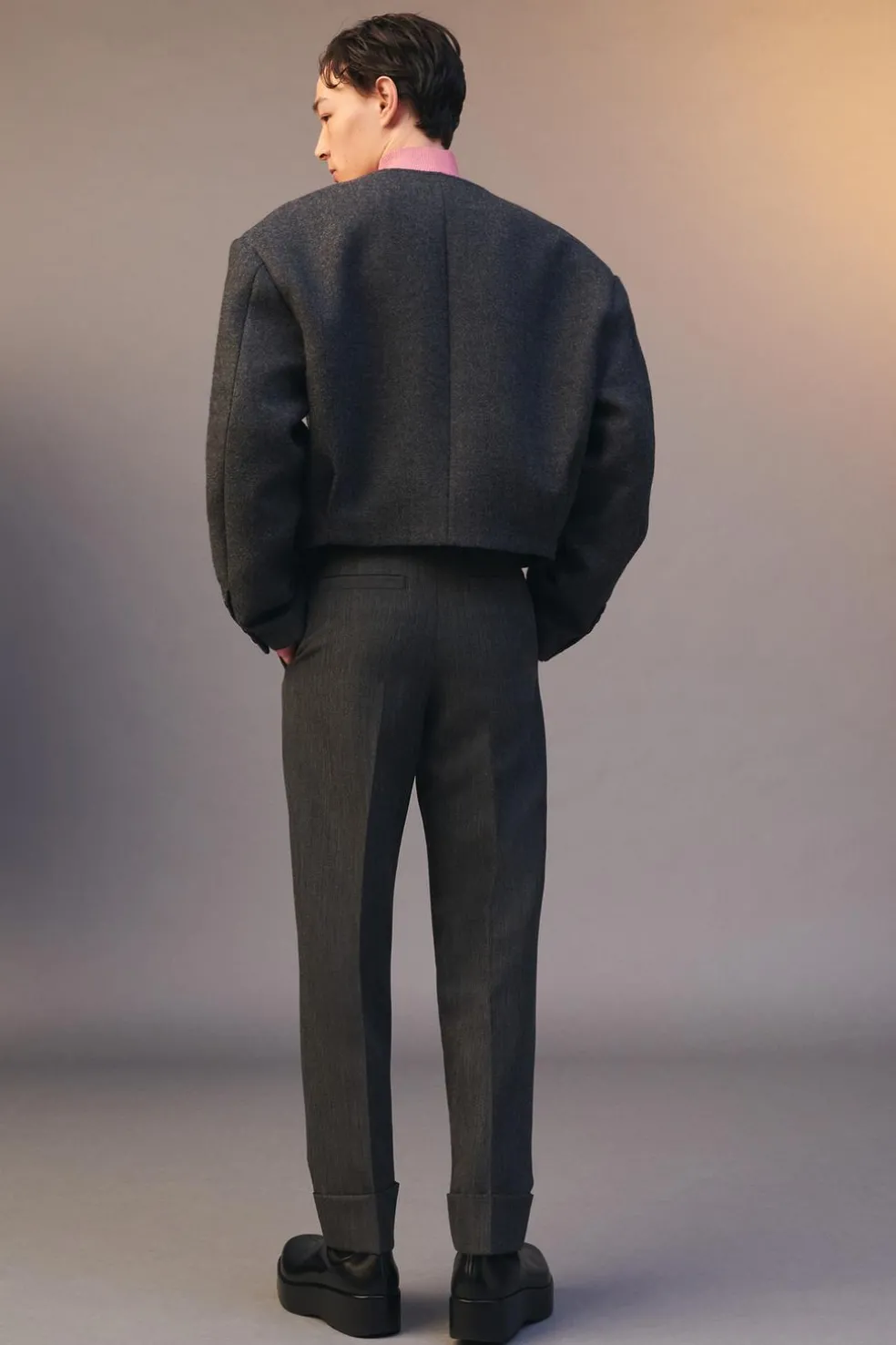 ZARA Blazers^BLAZER CROPPED FIT LIMITED EDITION Cinzento