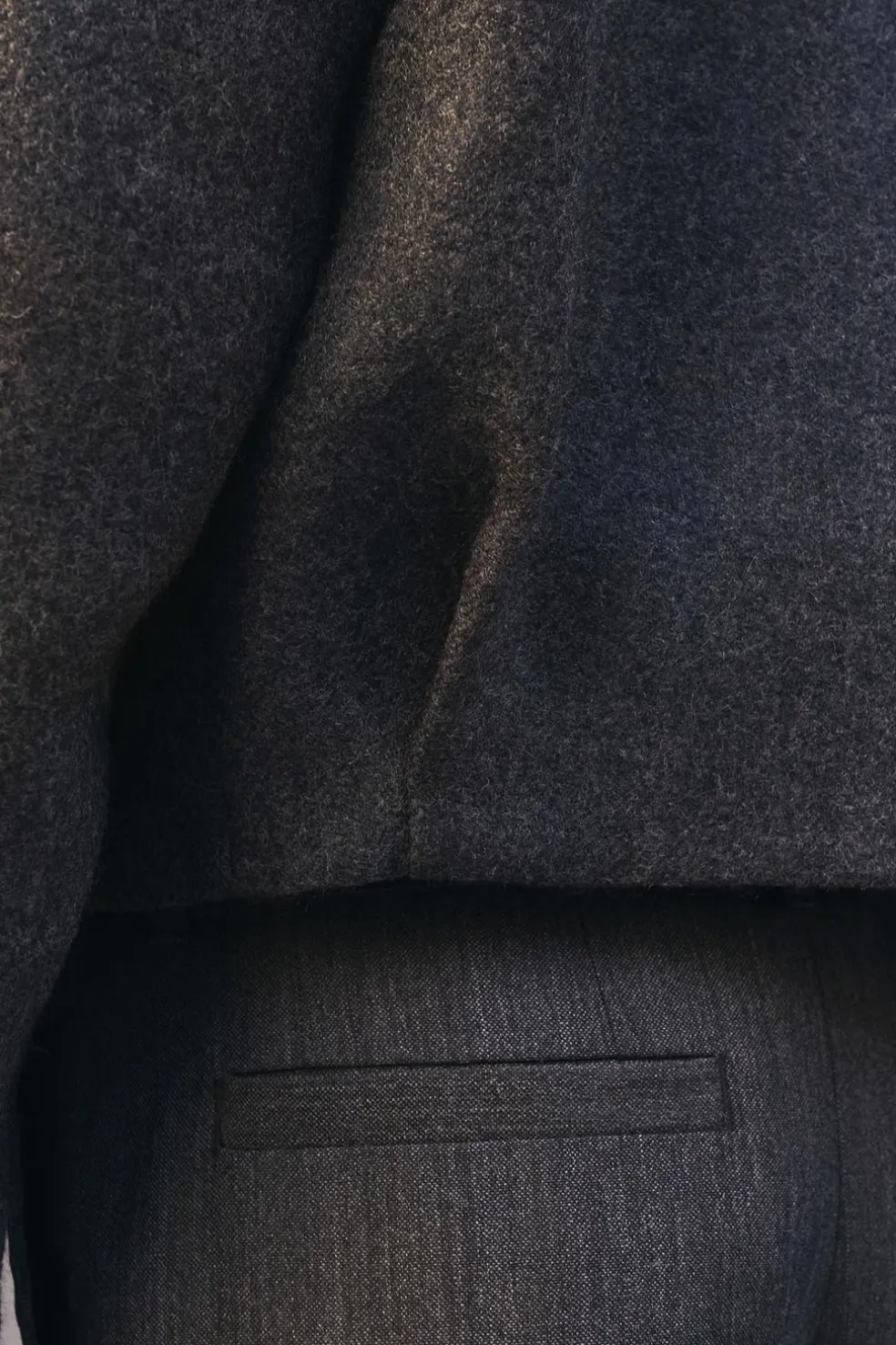 ZARA Blazers^BLAZER CROPPED FIT LIMITED EDITION Cinzento