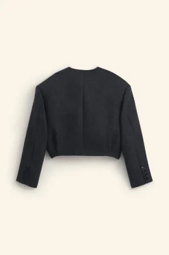 ZARA Blazers^BLAZER CROPPED FIT LIMITED EDITION Cinzento