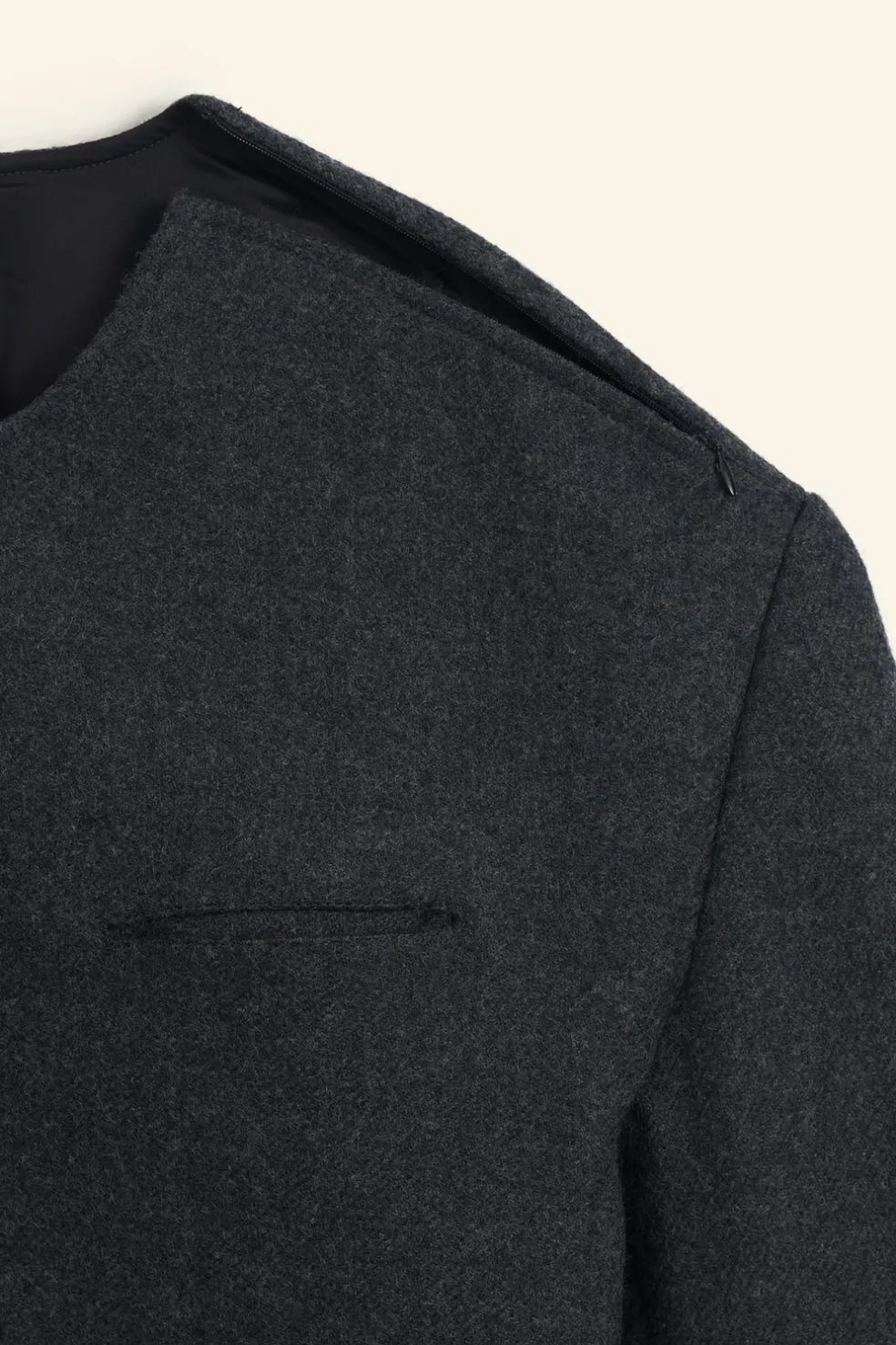 ZARA Blazers^BLAZER CROPPED FIT LIMITED EDITION Cinzento