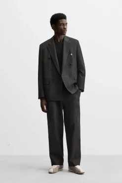ZARA Blazers^BLAZER CRUZADO DE FATO Preto