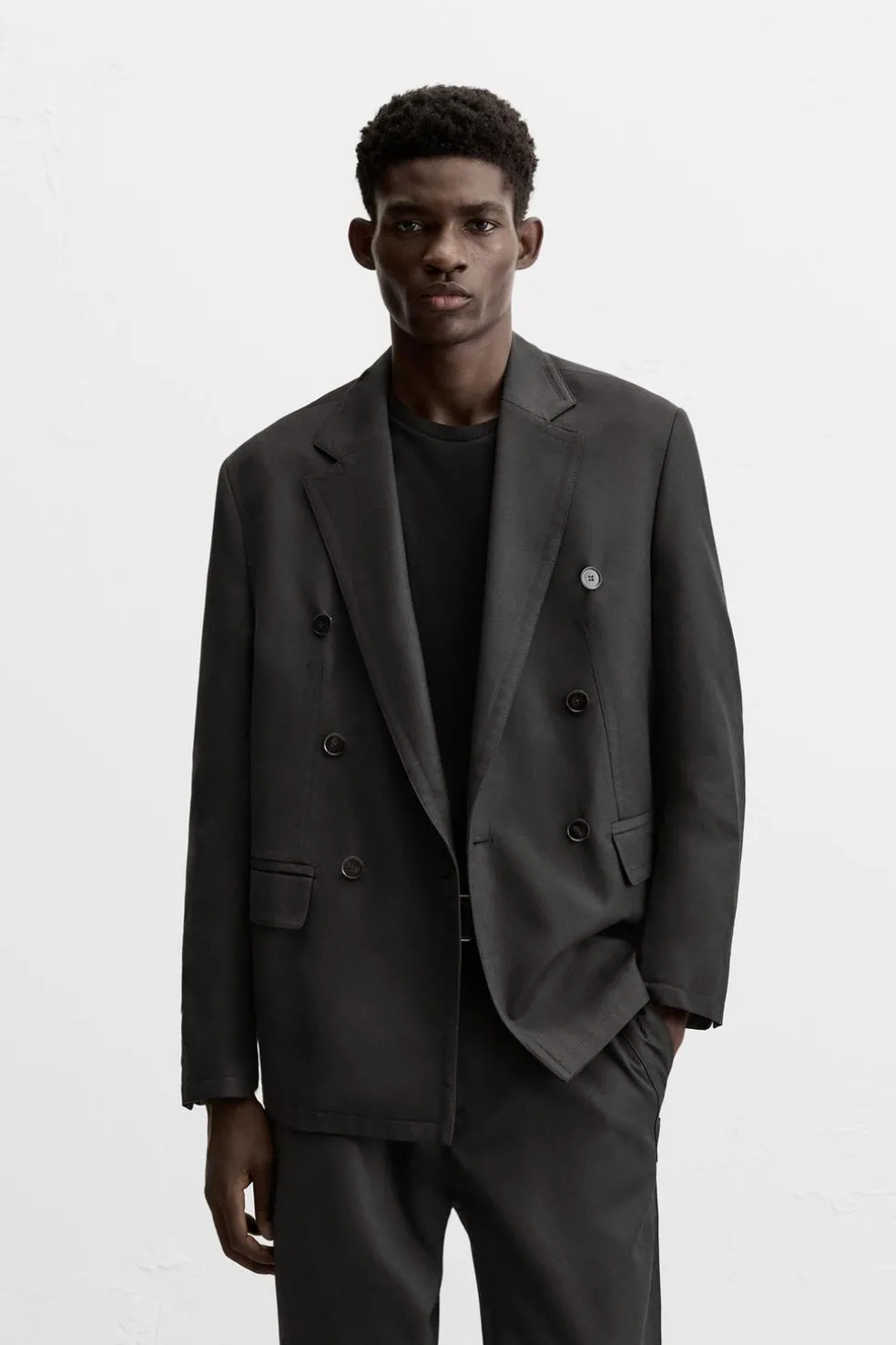 ZARA Blazers^BLAZER CRUZADO DE FATO Preto