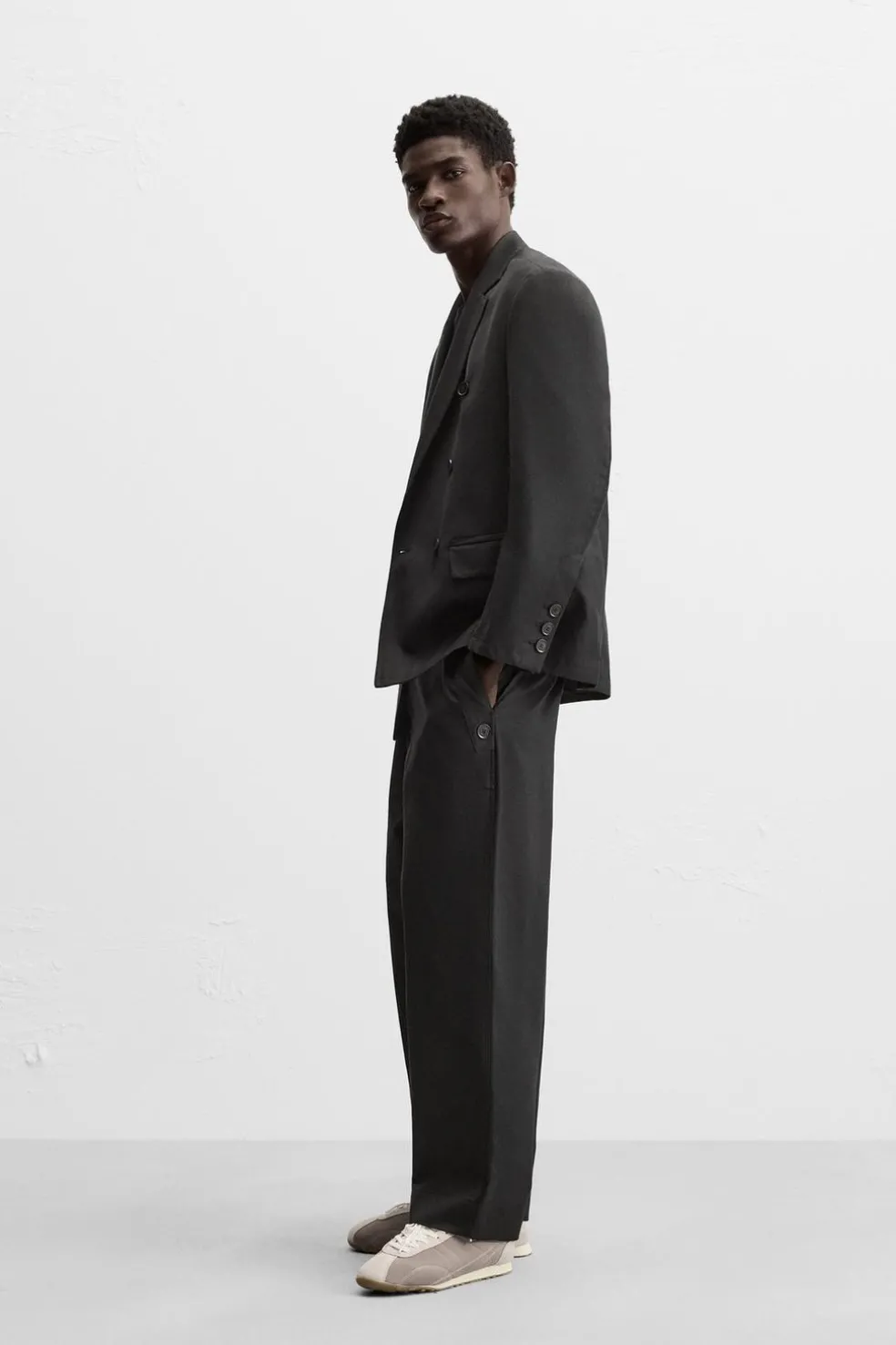 ZARA Blazers^BLAZER CRUZADO DE FATO Preto