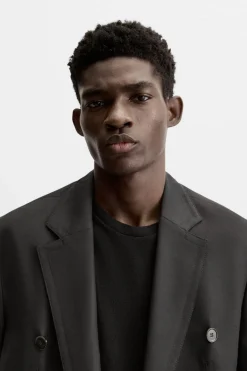 ZARA Blazers^BLAZER CRUZADO DE FATO Preto