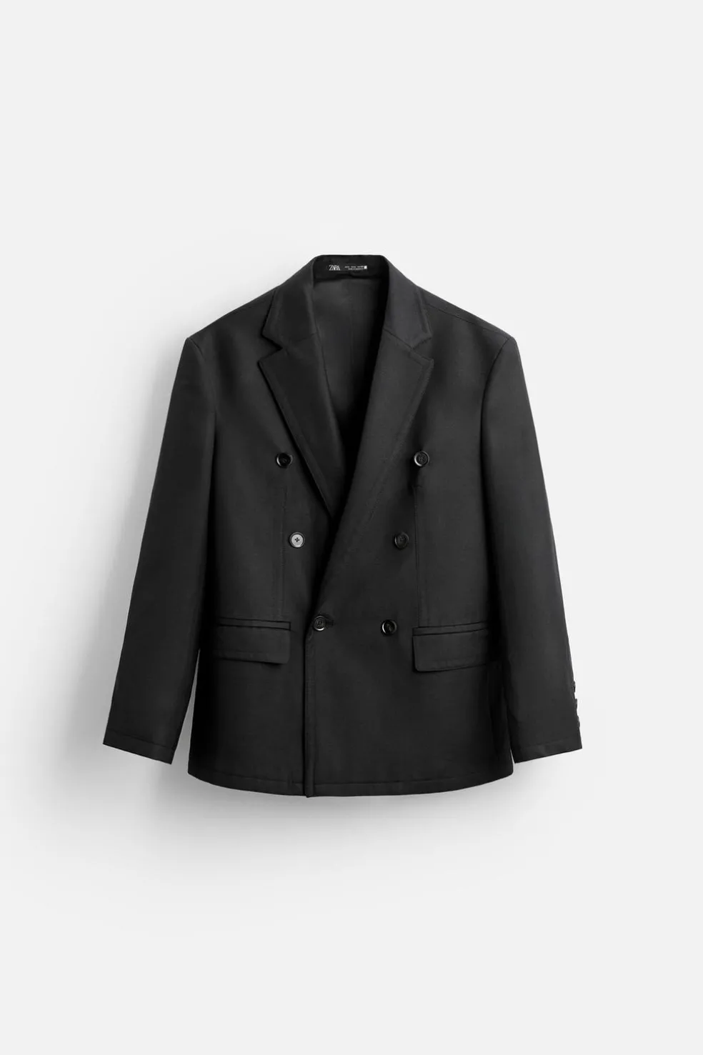 ZARA Blazers^BLAZER CRUZADO DE FATO Preto