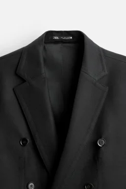 ZARA Blazers^BLAZER CRUZADO DE FATO Preto
