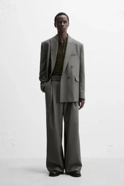 ZARA Blazers^BLAZER CRUZADO DE TRAJE X NANUSHKA Verde