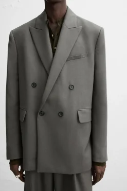 ZARA Blazers^BLAZER CRUZADO DE TRAJE X NANUSHKA Verde