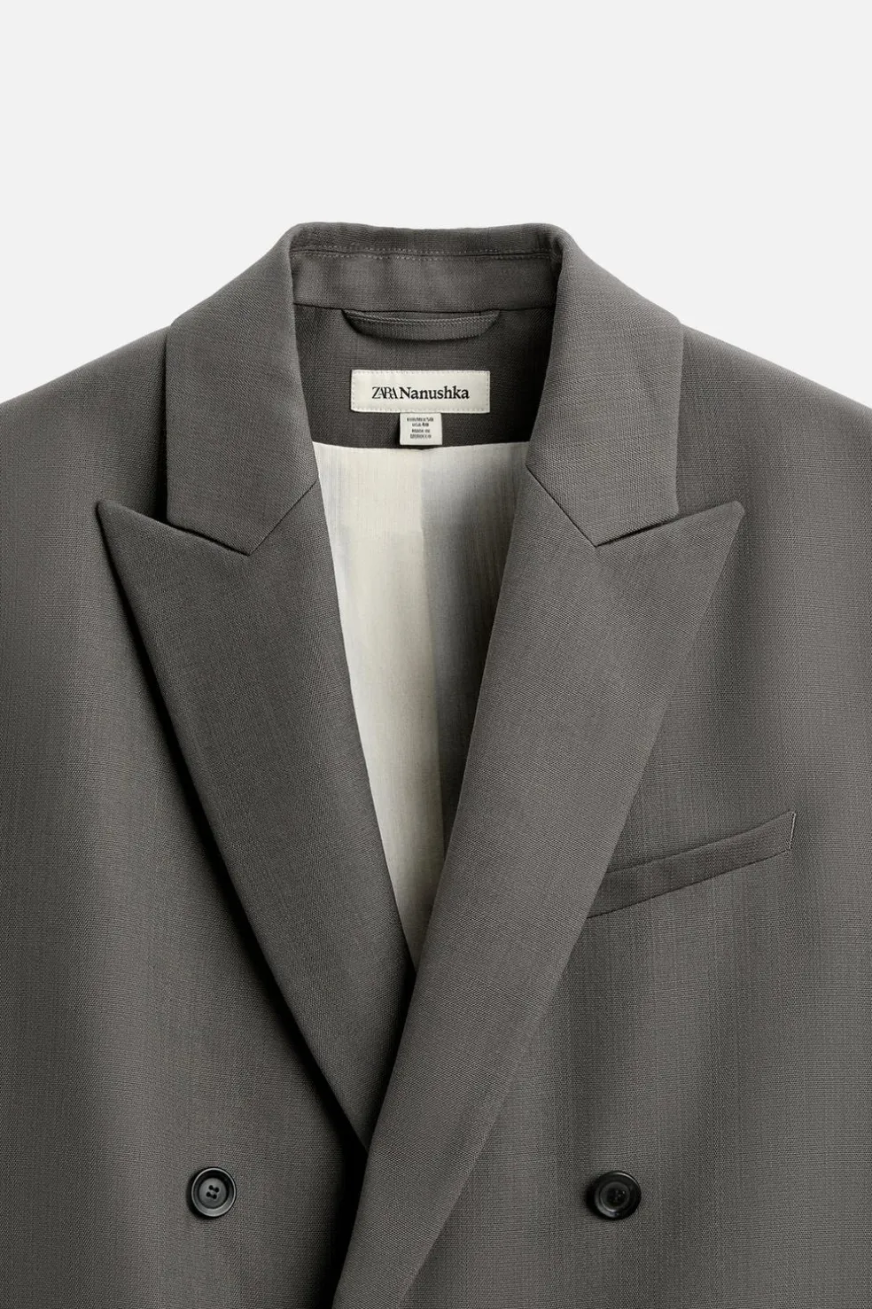 ZARA Blazers^BLAZER CRUZADO DE TRAJE X NANUSHKA Verde