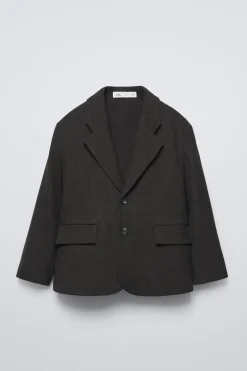 BLAZER DE FATO FLUIDO-ZARA Flash Sale