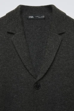 BLAZER DE MALHA COM BOTÕES-ZARA Cheap