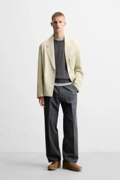 ZARA Pele|Blazers^BLAZER DE PELE LIMITED EDITION Cru