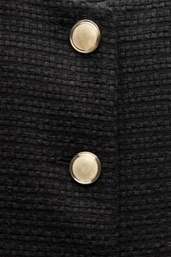 ZARA Blusões^BLAZER ESTRUTURA CINTO Preto