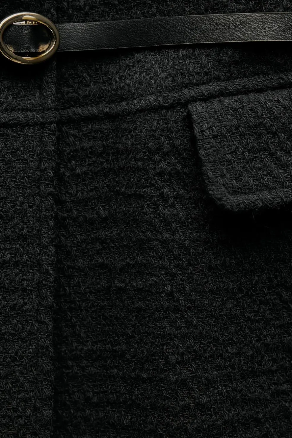 ZARA Blusões^BLAZER ESTRUTURA COM CINTO Preto