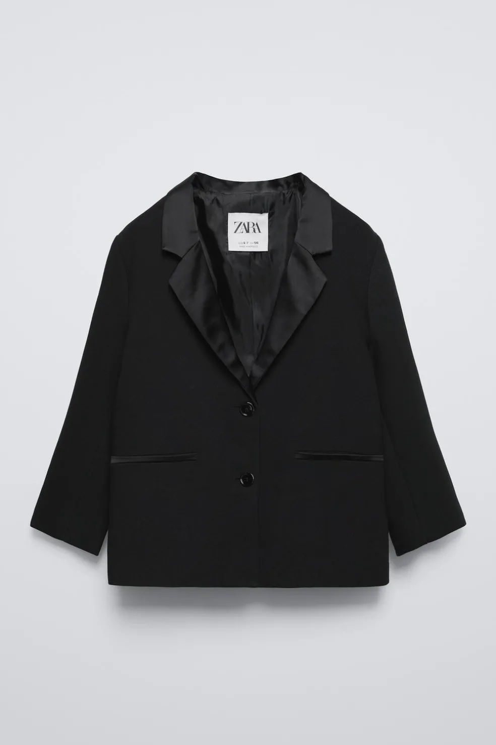 BLAZER OVERSIZE GOLA ACETINADA-ZARA Outlet