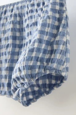 BLOOMER AOS QUADRADOS VICHY-ZARA Best Sale