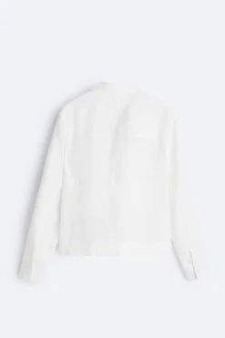 ZARA Blusões^BLUSÃO 100% CÂNHAMO Cru