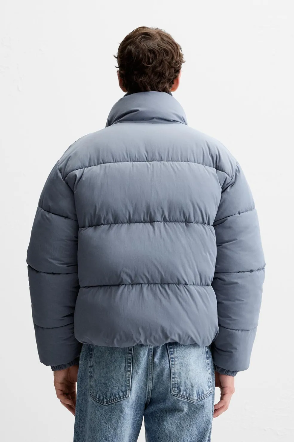 ZARA Blusões|Casacos De Pluma^BLUSÃO ACOLCHOADO Azul-claro