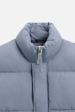 ZARA Blusões|Casacos De Pluma^BLUSÃO ACOLCHOADO Azul-claro