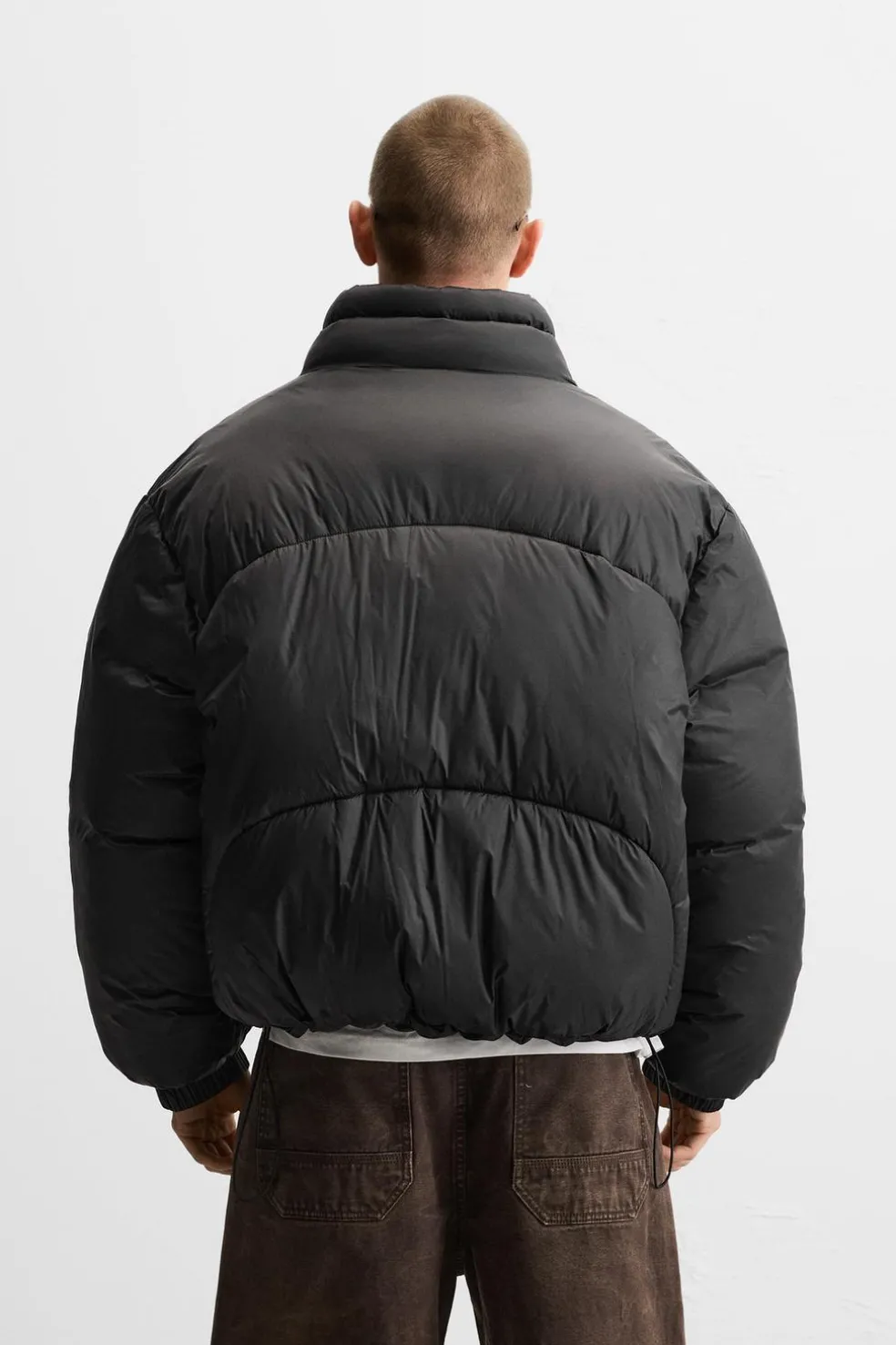 ZARA Blusões|Casacos De Pluma^BLUSÃO ACOLCHOADO BOXY FIT Preto