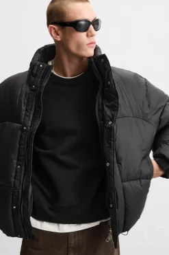 ZARA Blusões|Casacos De Pluma^BLUSÃO ACOLCHOADO BOXY FIT Preto