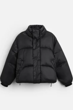 ZARA Blusões|Casacos De Pluma^BLUSÃO ACOLCHOADO BOXY FIT Preto