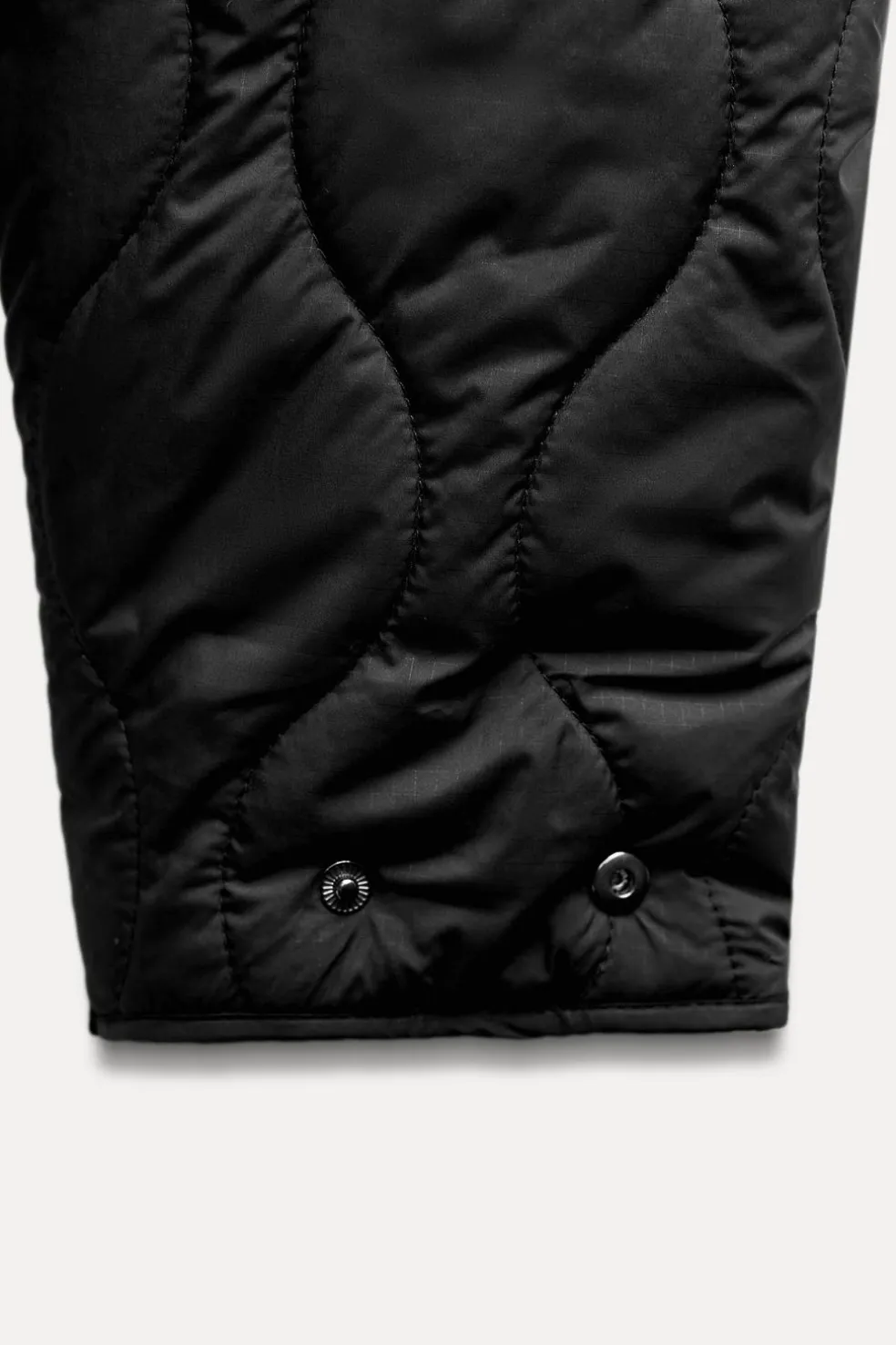 ZARA Blusões^BLUSÃO ACOLCHOADO CAPUZ Preto