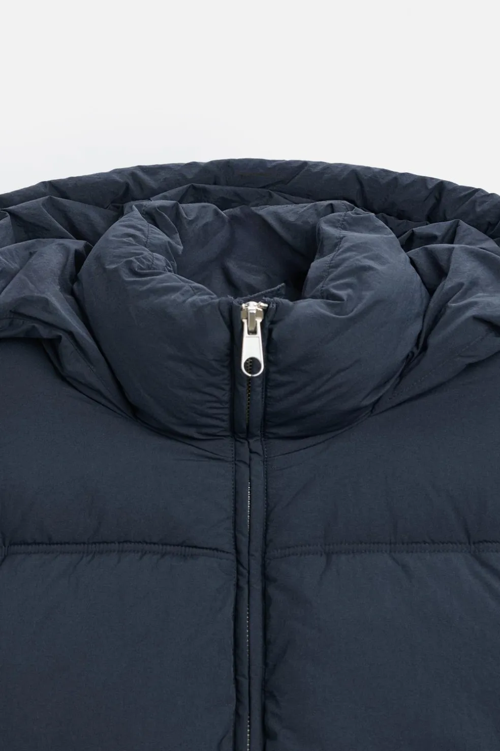 ZARA Blusões|Casacos De Pluma^BLUSÃO ACOLCHOADO CAPUZ azul/preto