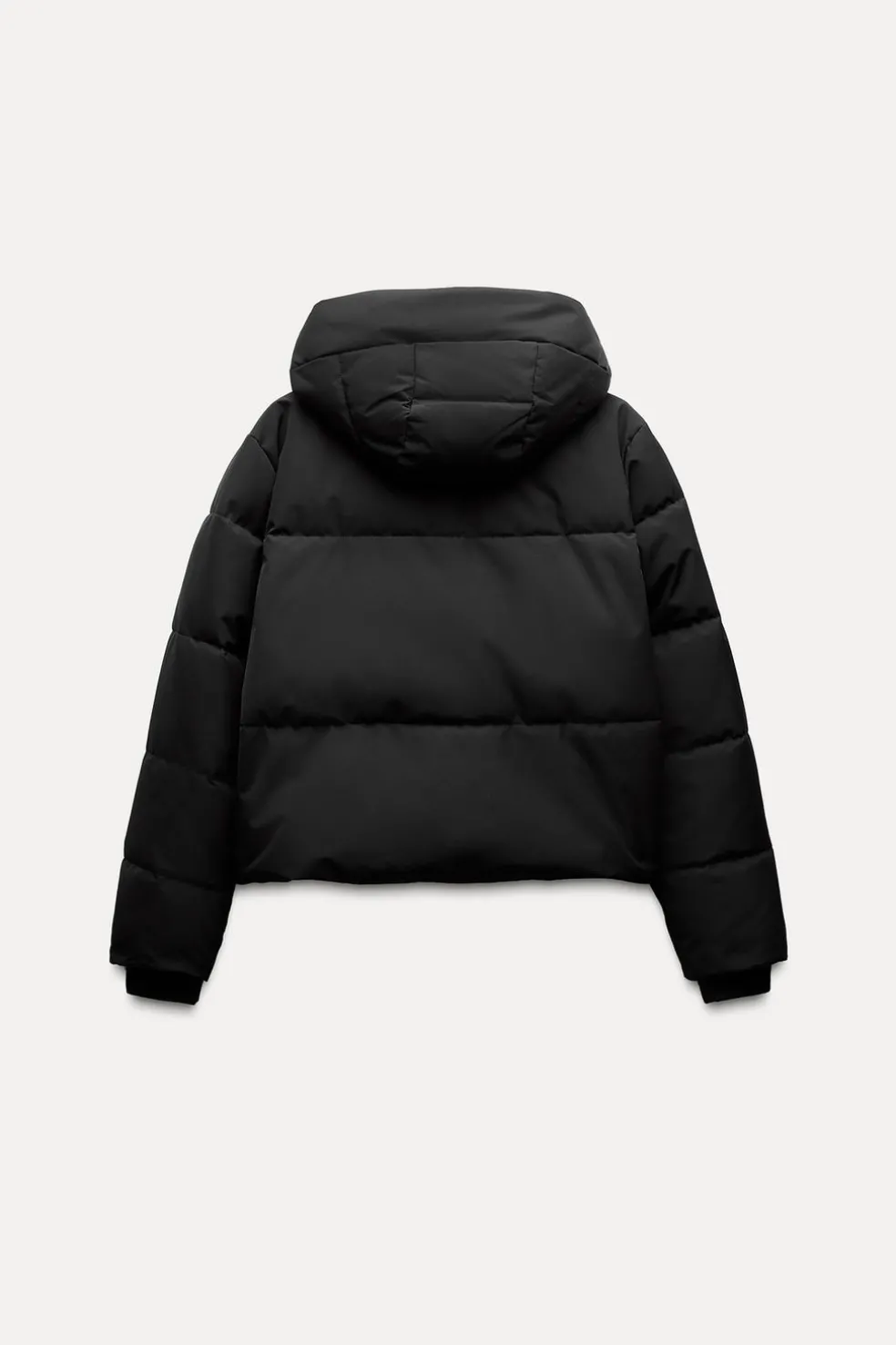 ZARA Winter Layersnew|Sobretudos / Anoraques^BLUSÃO ACOLCHOADO COM CAPUZ WATER AND WIND PROTECTION Preto