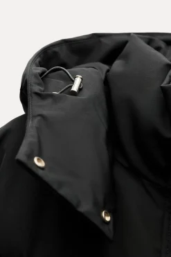 ZARA Winter Layersnew|Sobretudos / Anoraques^BLUSÃO ACOLCHOADO COM CAPUZ WATER AND WIND PROTECTION Preto