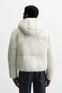 ZARA Vestuário De Inverno|Blusões^BLUSÃO ACOLCHOADO COM CAPUZ AMOVÍVEL Menta