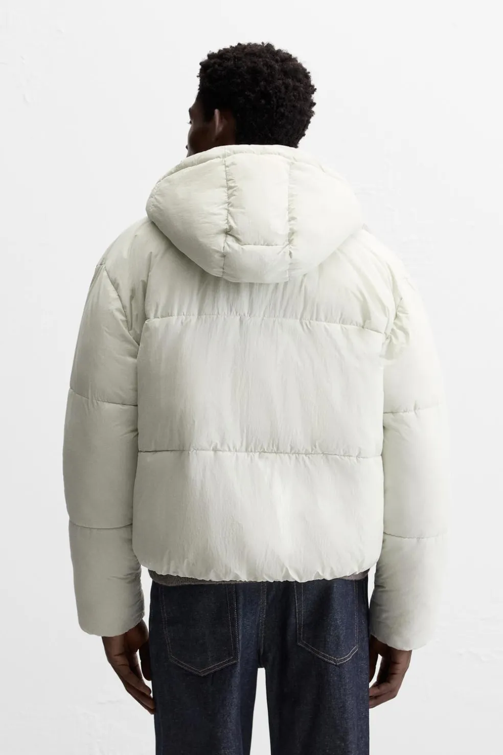 ZARA Vestuário De Inverno|Blusões^BLUSÃO ACOLCHOADO COM CAPUZ AMOVÍVEL Menta