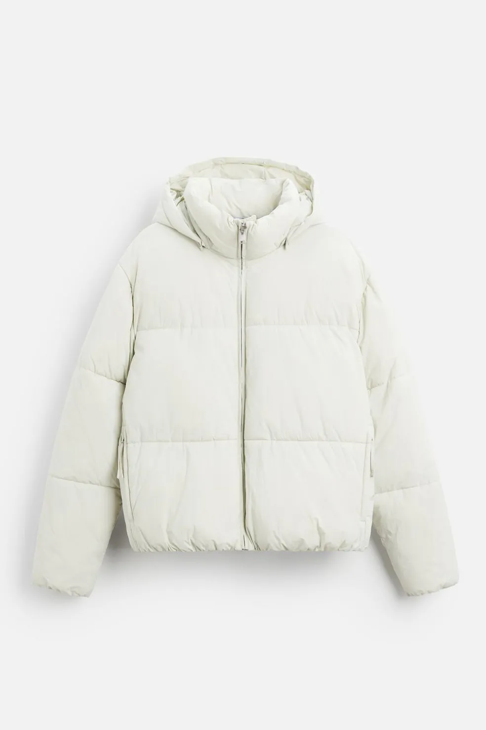 ZARA Vestuário De Inverno|Blusões^BLUSÃO ACOLCHOADO COM CAPUZ AMOVÍVEL Menta