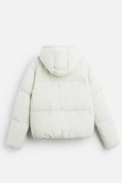 ZARA Vestuário De Inverno|Blusões^BLUSÃO ACOLCHOADO COM CAPUZ AMOVÍVEL Menta