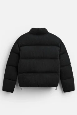 ZARA Blusões|Casacos De Pluma^BLUSÃO ACOLCHOADO COM NERVURAS Preto