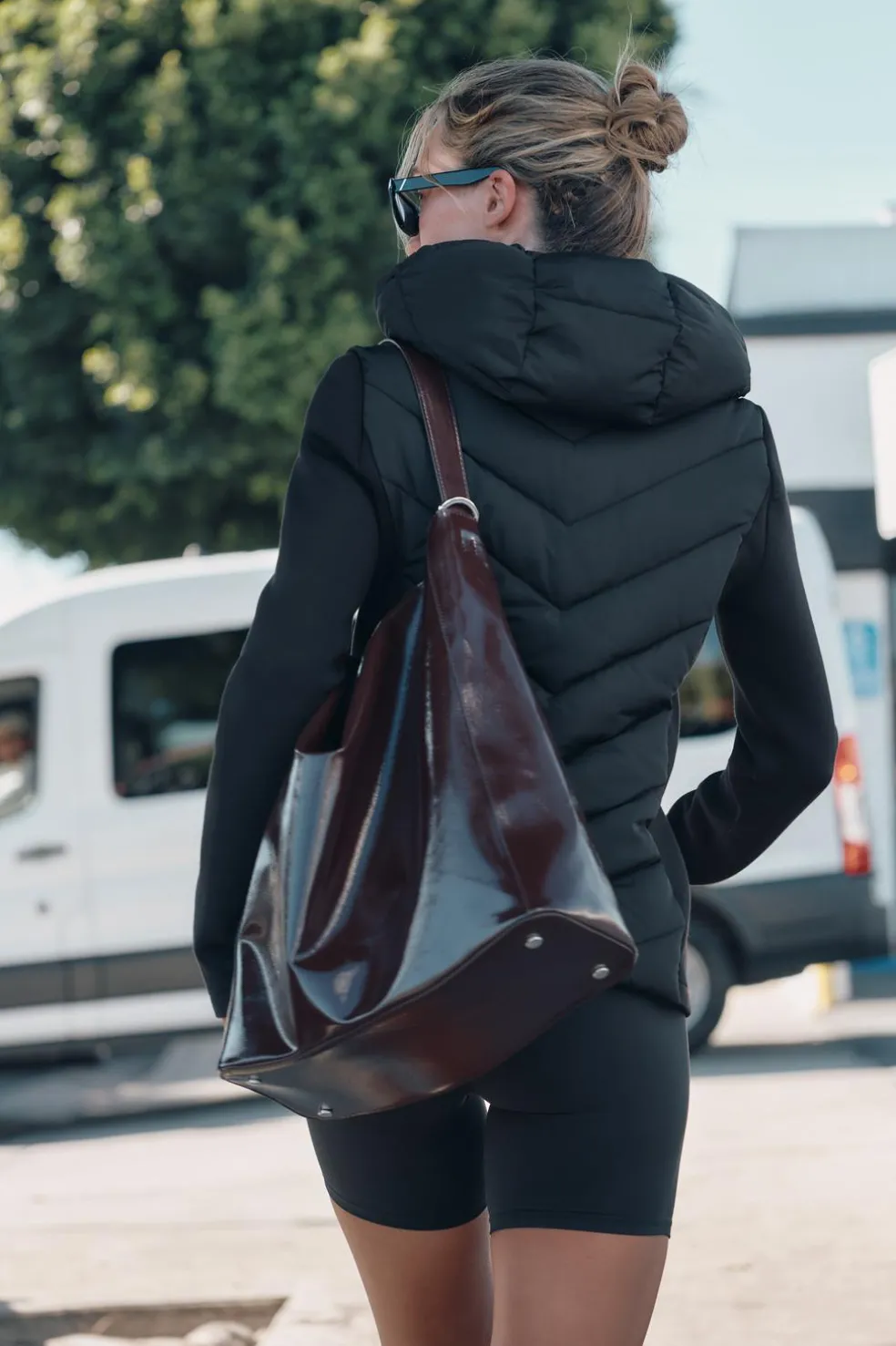 ZARA Blusões^BLUSÃO ACOLCHOADO COMBINADO Preto