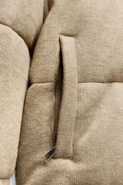 ZARA Sobretudos / Anoraques^BLUSÃO ACOLCHOADO DE MALHA torrado