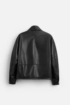 ZARA Blusões^BLUSÃO ACOLCHOADO EM POLIÉSTER Preto