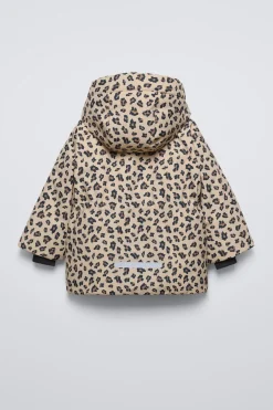 BLUSÃO ANIMAL PRINT WATER REPELLENT E WINDPROOF SKI COLLECTION-ZARA Online