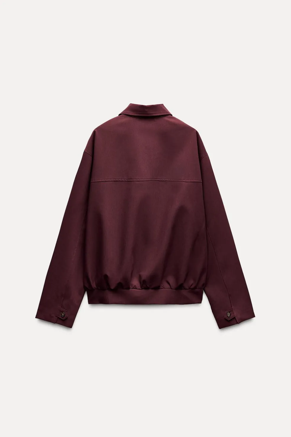ZARA Blusões^BLUSÃO BOMBER COM BOLSOS E FECHO DE CORRER Bordeaux