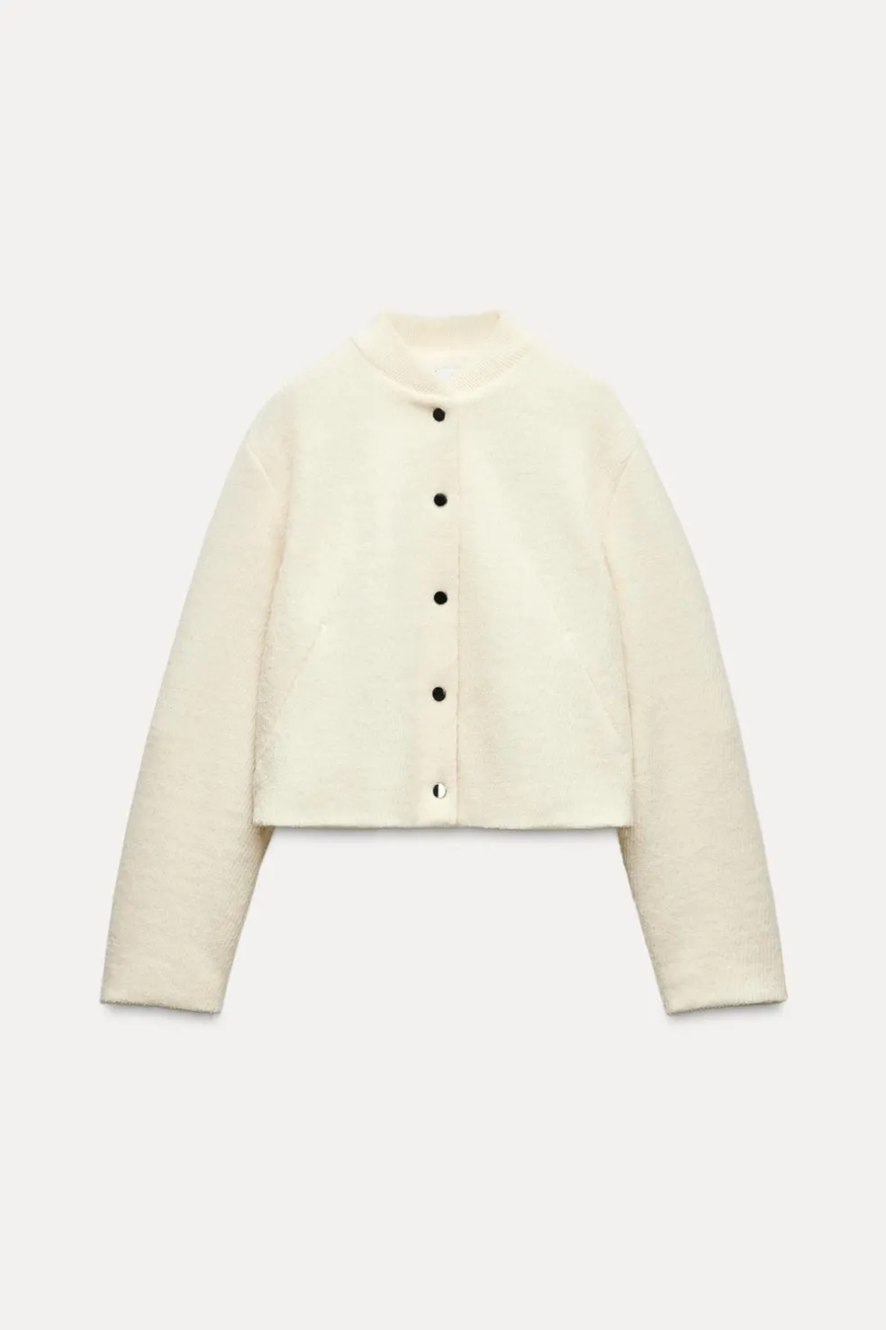 ZARA Blusões^BLUSÃO BOMBER CURTO Cru